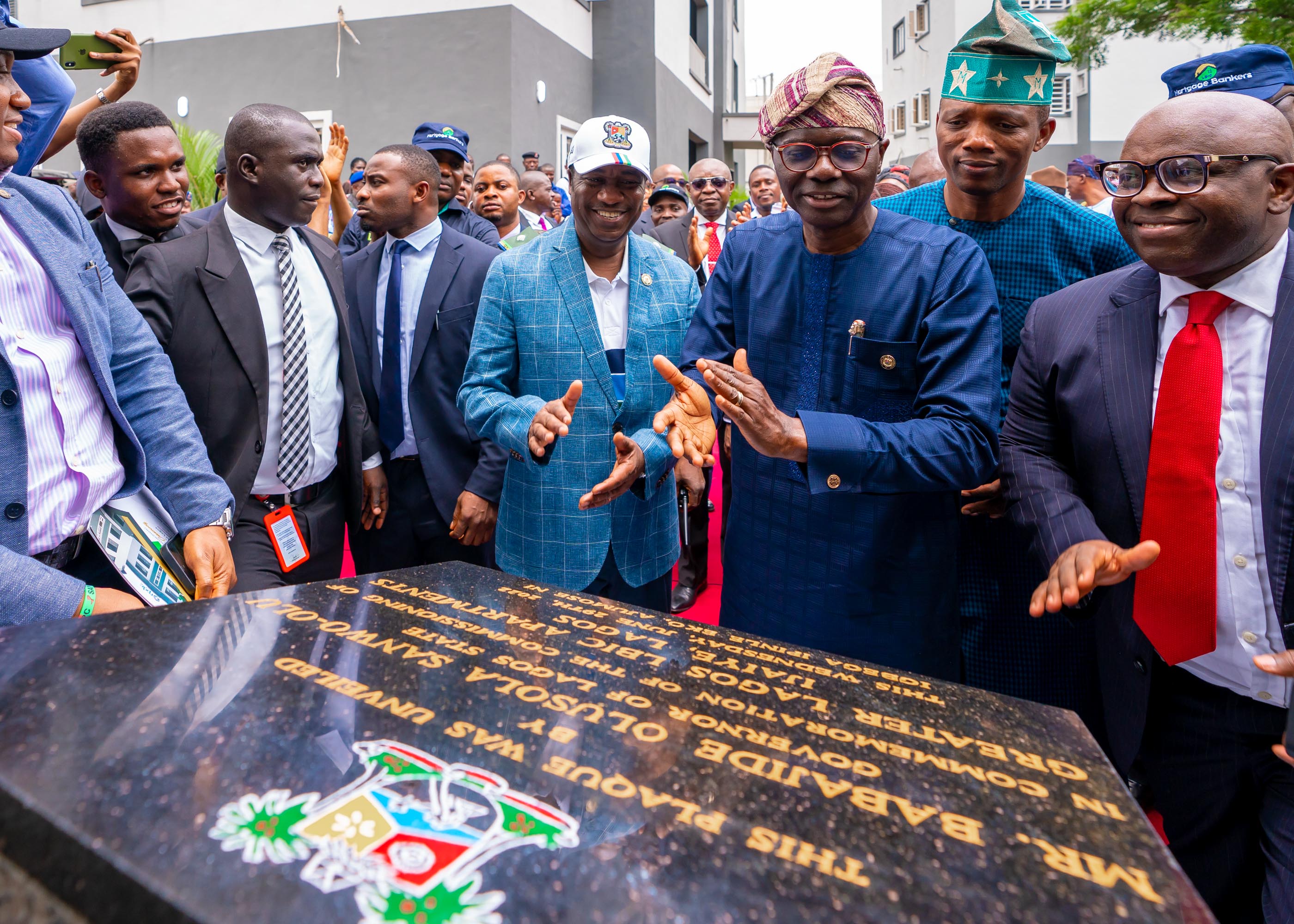 SANWO-OLU HANDS OVER 48 UNITS OF GREATER LAGOS LBIC APARTMENTS IN AGEGE